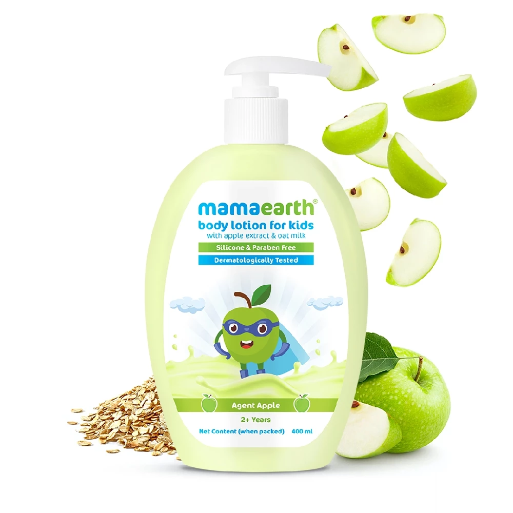 Agent Apple Body Lotion for Kids with Apple & Oat Milk, 400 ml-1.webp